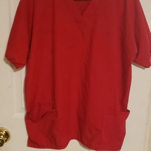 Red Cherokee Scrub Set Size Large